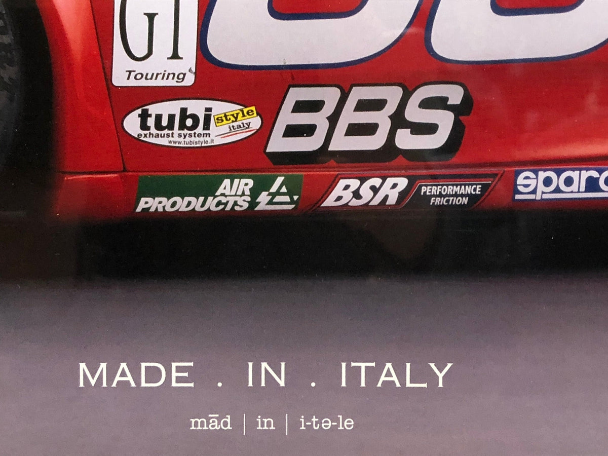 Ferrari 360 Challenge "My 3 Favorite Words: Made in Italy" Poster by Tubi