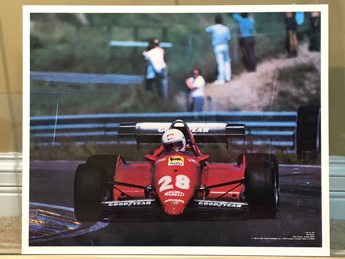 Renee Arnoux on Ferrari 126C3 Poster