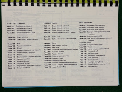 Ferrari 308 Quattrovalvole Parts Catalog - US Version (302/84)(MP)(SC)
