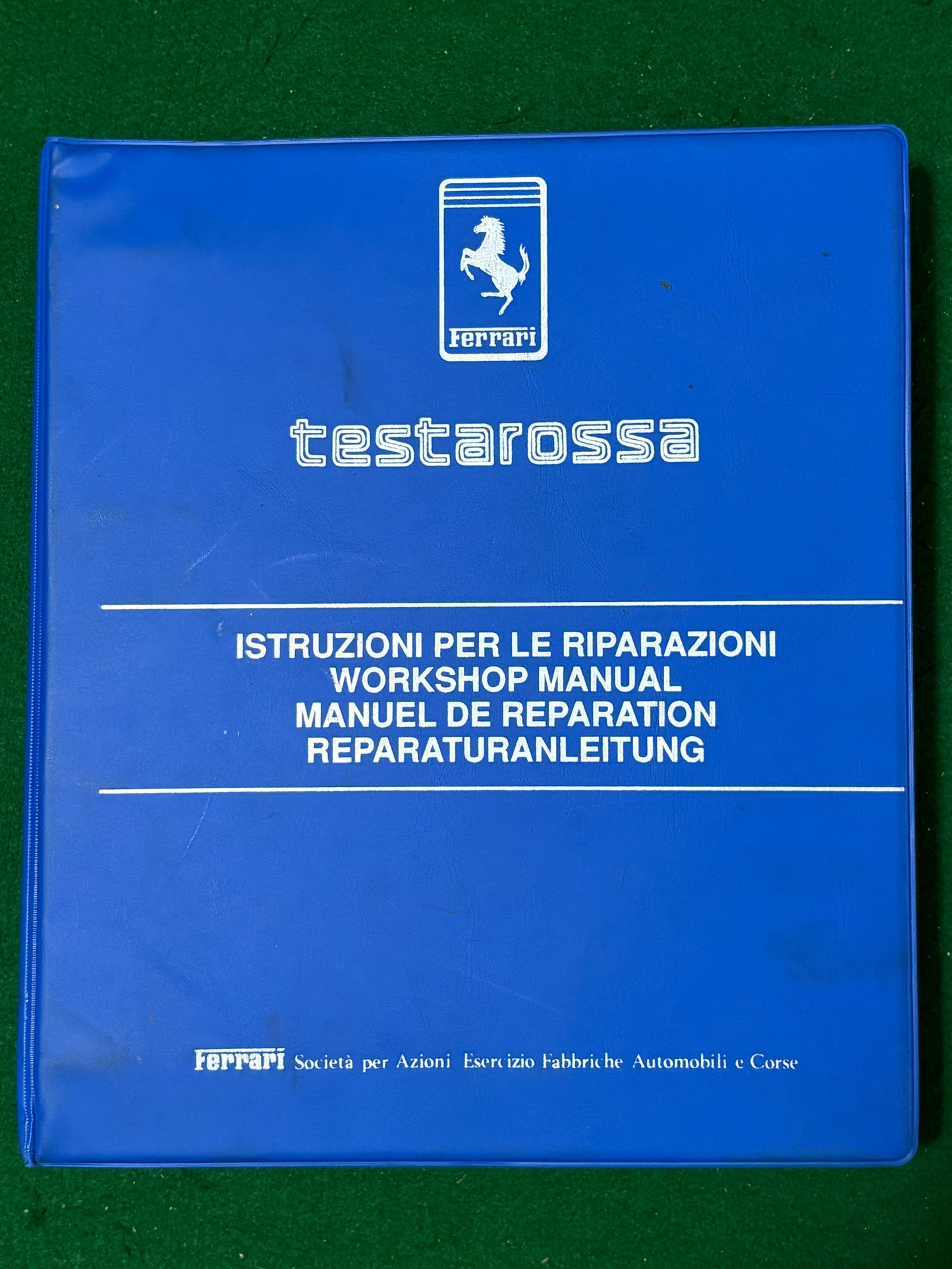 Ferrari Testarossa Workshop Manual (330/84) (MP)