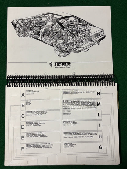Ferrari Mondial 8 / Mondial QV Workshop Manual (281/83)(MP)(Spiral)