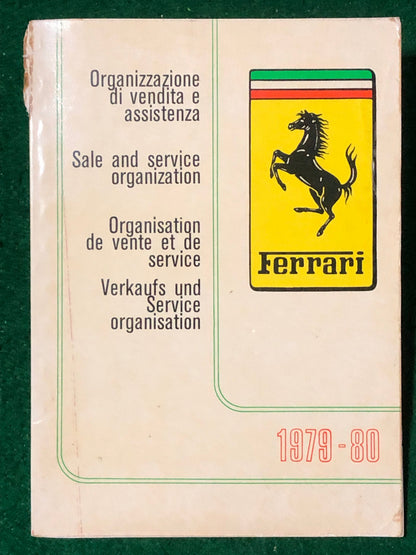 Ferrari Sales and Service Organization 1979-1980 (174/79)