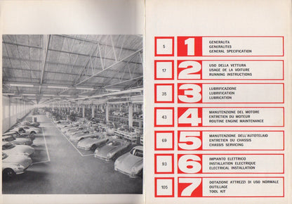 Ferrari 275 GTB/GTS Operating, Service, Maintenance Handbook (1/65)