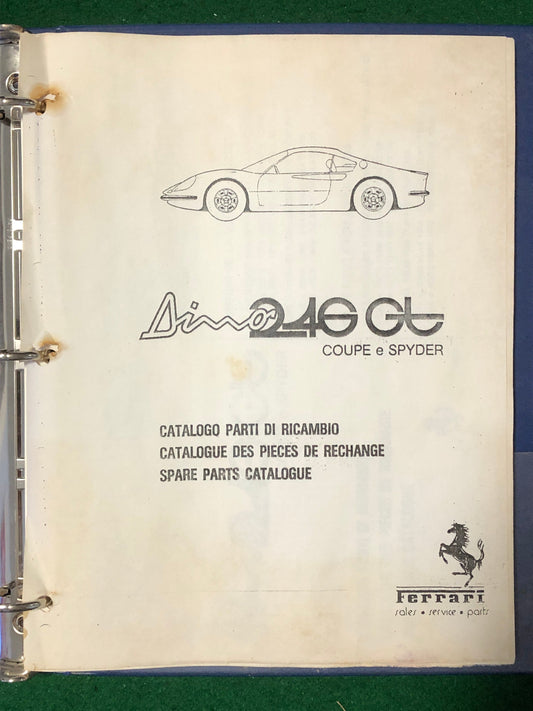 Ferrari 246 GT Dino GT Coupe & Spyder Spare Parts Catalogue (MP)