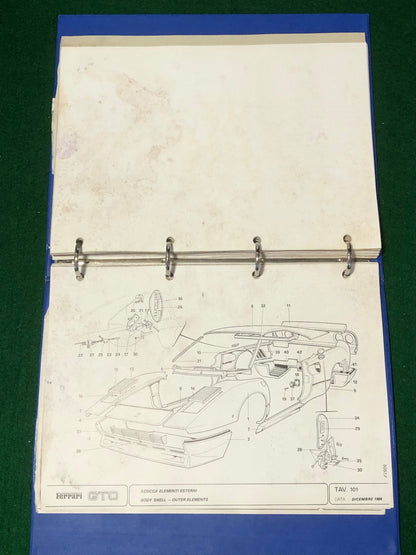 Ferrari 288 GTO Spare Parts Catalogue (331/84)