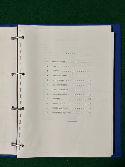 Ferrari 330 GT Workshop Manual 1964 (MP)