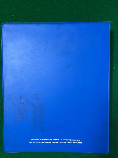 Ferrari 330 GTE 2+2 Body Parts Catalogue 1964-1967 (MC)