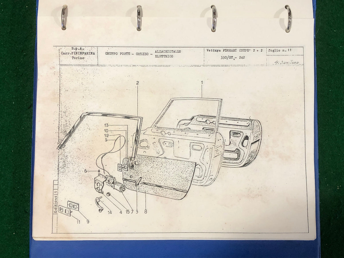 Ferrari 330 GTE 2+2 Body Parts Catalogue 1964-1967 (MC)