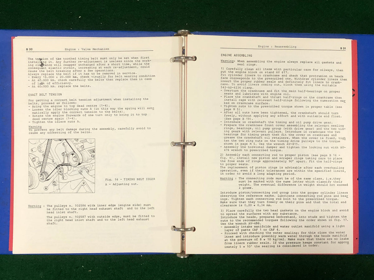 Ferrari 308 GT4 Workshop Manual Manual (110/75)