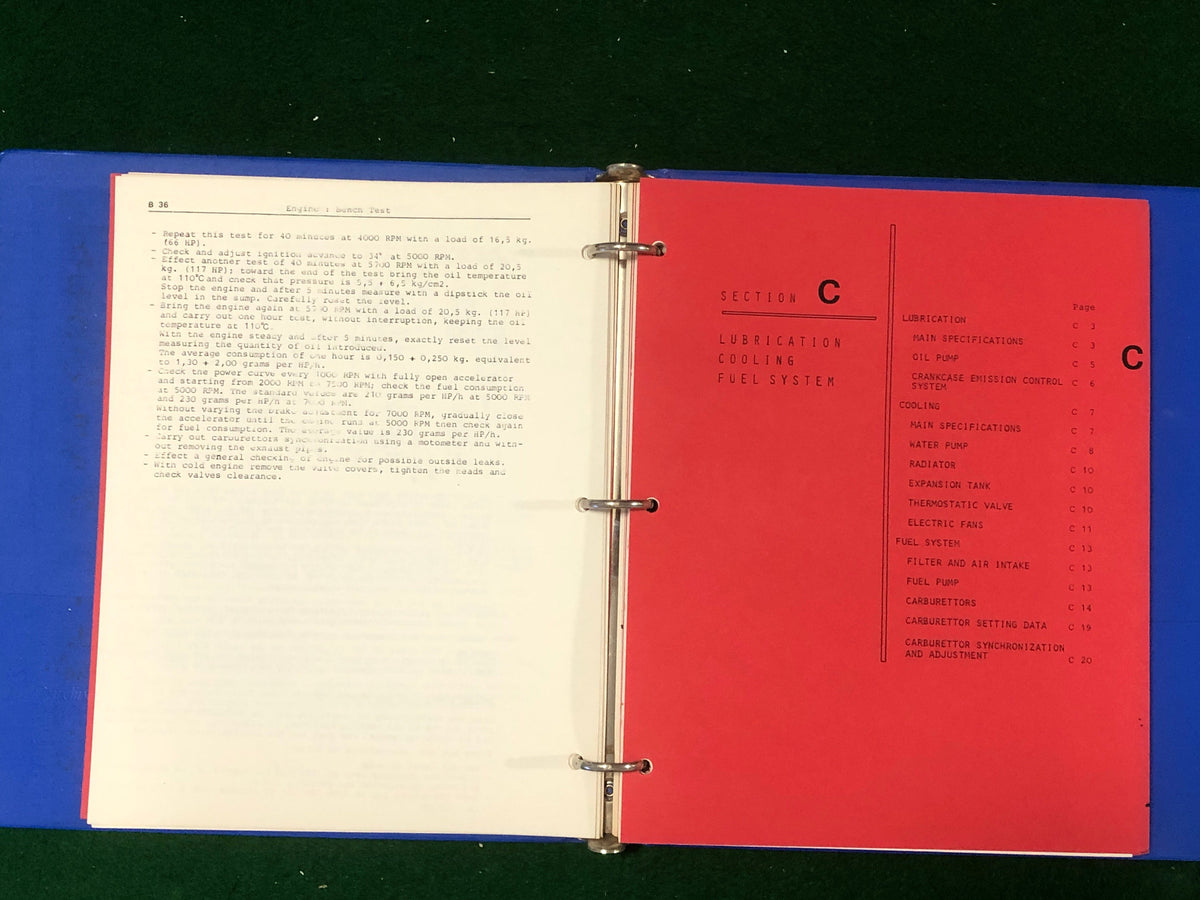 Ferrari 308 GT4 Workshop Manual Manual (110/75)