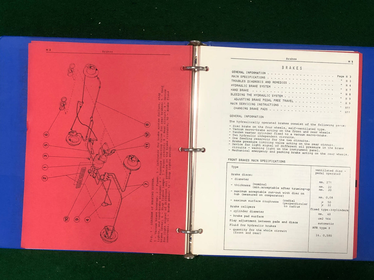 Ferrari 308 GT4 Workshop Manual Manual (110/75)