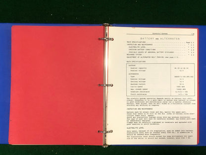 Ferrari 308 GT4 Workshop Manual Manual (110/75)