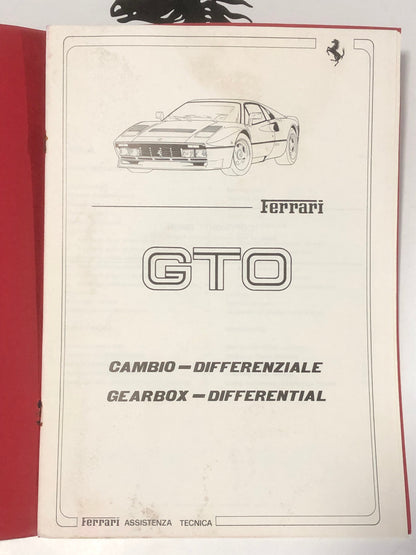 Ferrari 288 GTO Gearbox - Differential Workshop Manual (379/85)
