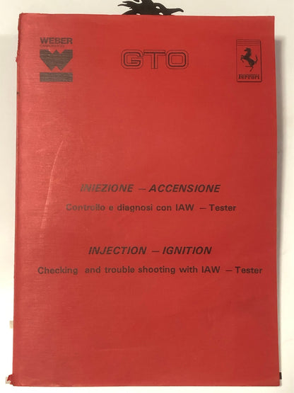 Ferrari 288 GTO Injection - Ignition Weber Workshop Manual