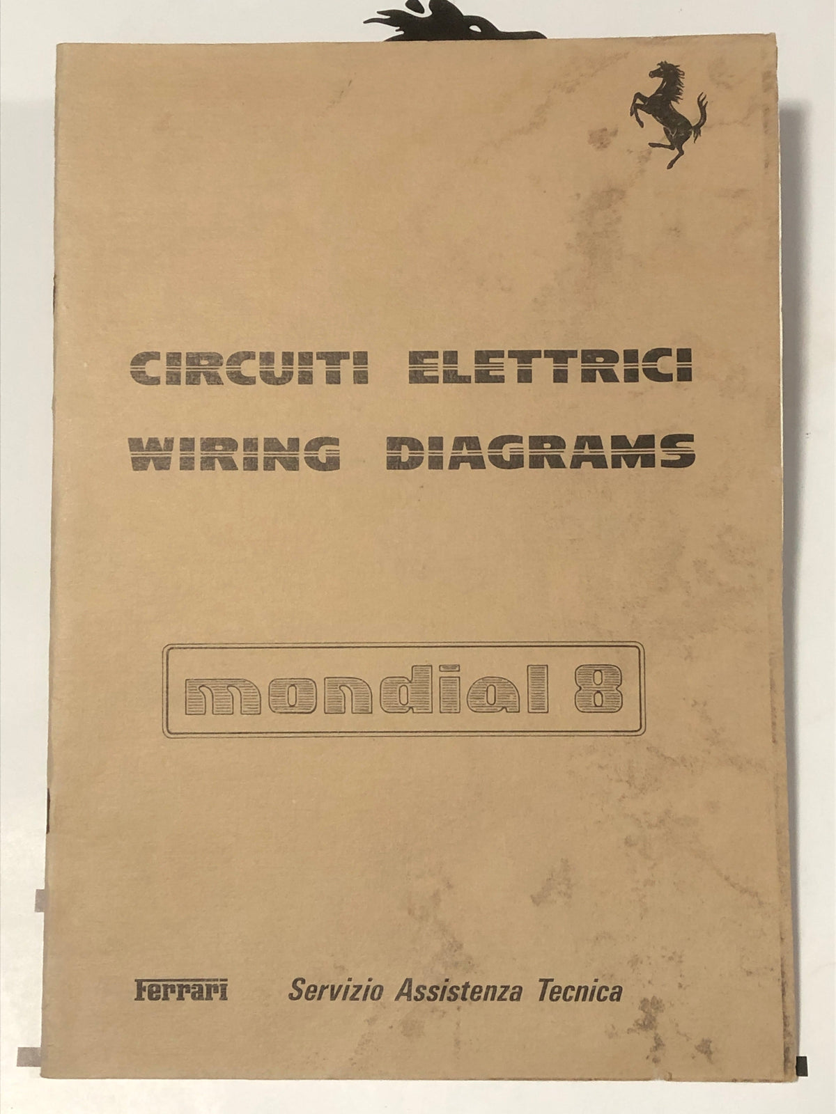Ferrari Mondial 8 Wiring Diagrams Manual (223/81)
