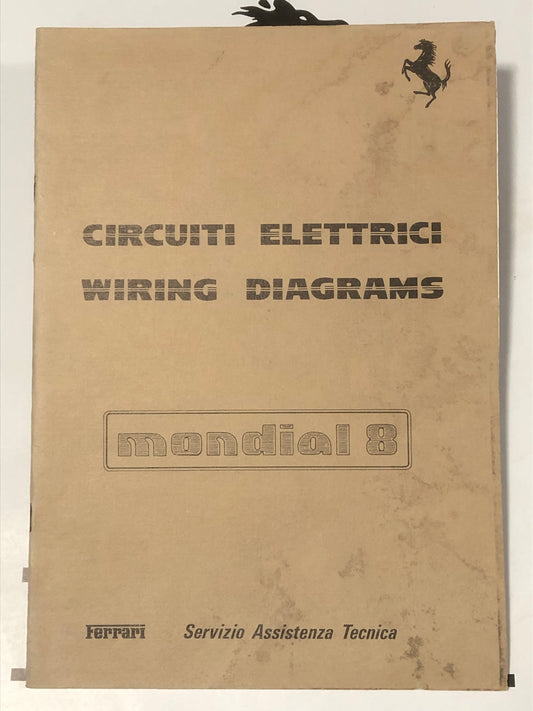 Ferrari Mondial 8 Wiring Diagrams Manual (223/81)