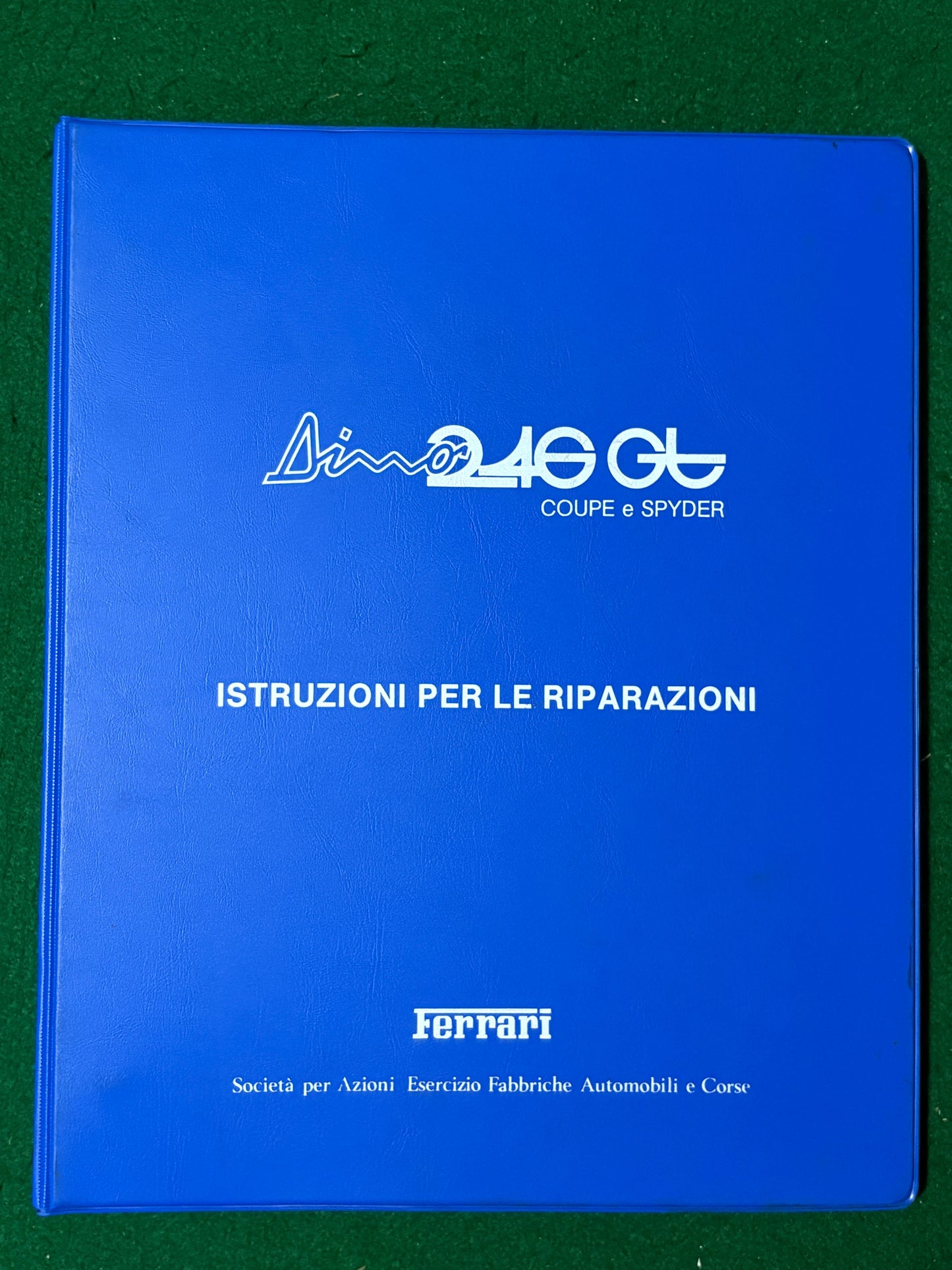 Ferrari Dino 246 GT Workshop Manual (71/72)(MP)(I)