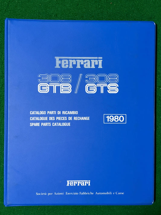 Ferrari 308 GTB & GTS Spare Parts Catalogue (MP)
