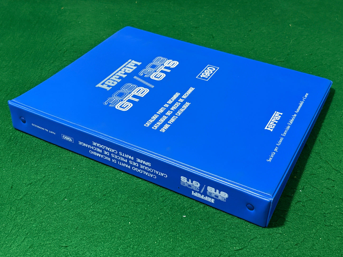 Ferrari 308 GTB & GTS Spare Parts Catalogue (MP)