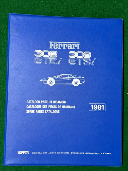 Ferrari 308 GTBi & GTSi Spare Parts Catalogue (209/81)