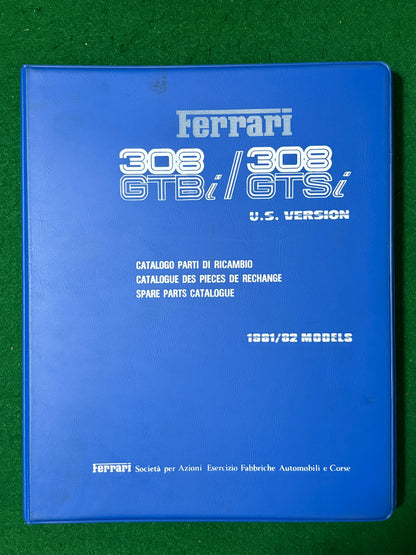 Ferrari 308 GTBi & GTSi Spare Parts Catalogue U.S. Version (222/81)