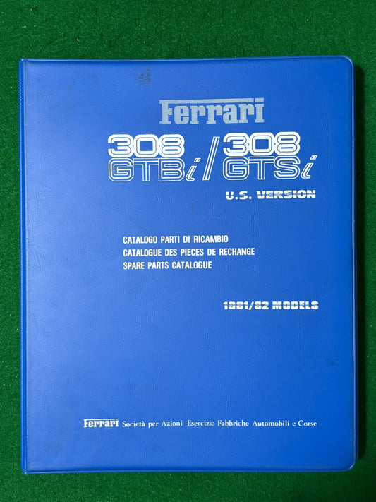Ferrari 308 GTBi & GTSi Spare Parts Catalogue U.S. Version (222/81)