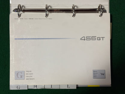 Ferrari 456 GT & 456 GTA Workshop Manual - 2 Volume Set