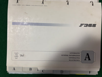 Ferrari F355 & F355 F1 Workshop Manual - 2 Volume Set (865/94-866/94)
