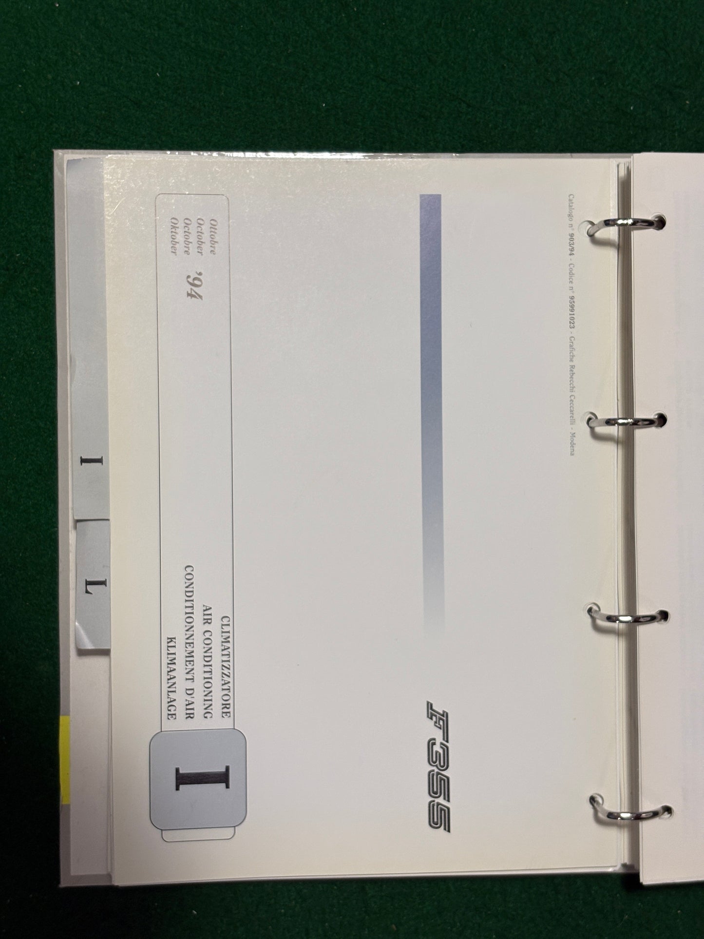 Ferrari F355 & F355 F1 Workshop Manual - 2 Volume Set (865/94-866/94)