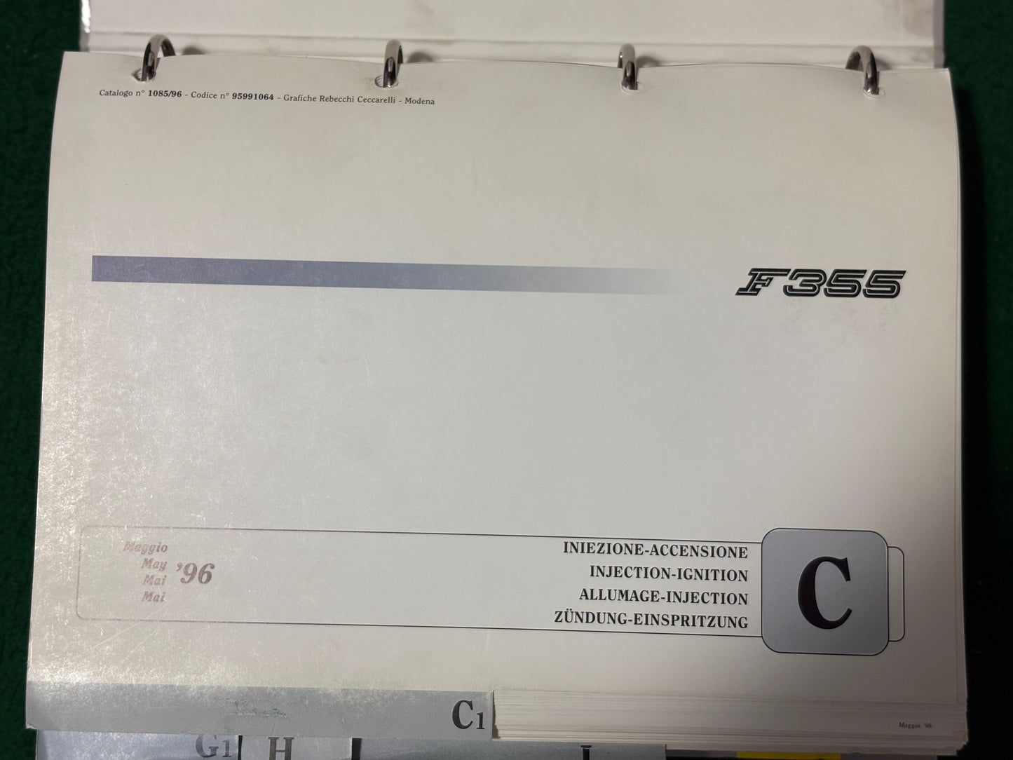 Ferrari F355 & F355 F1 Workshop Manual - 2 Volume Set (865/94-866/94)