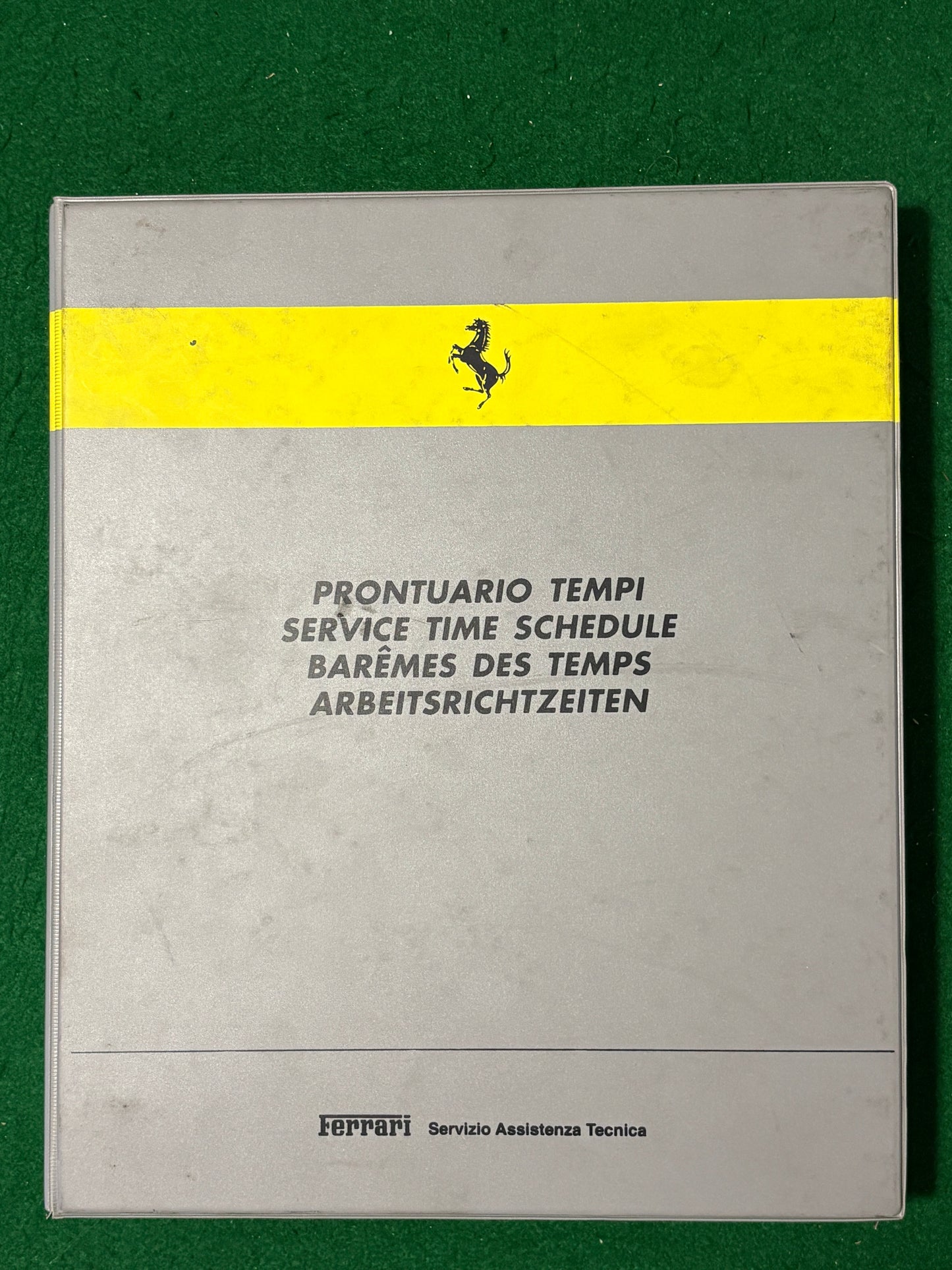 Ferrari 456 GT & 456 GTA Service Time Schedule (0137/96)
