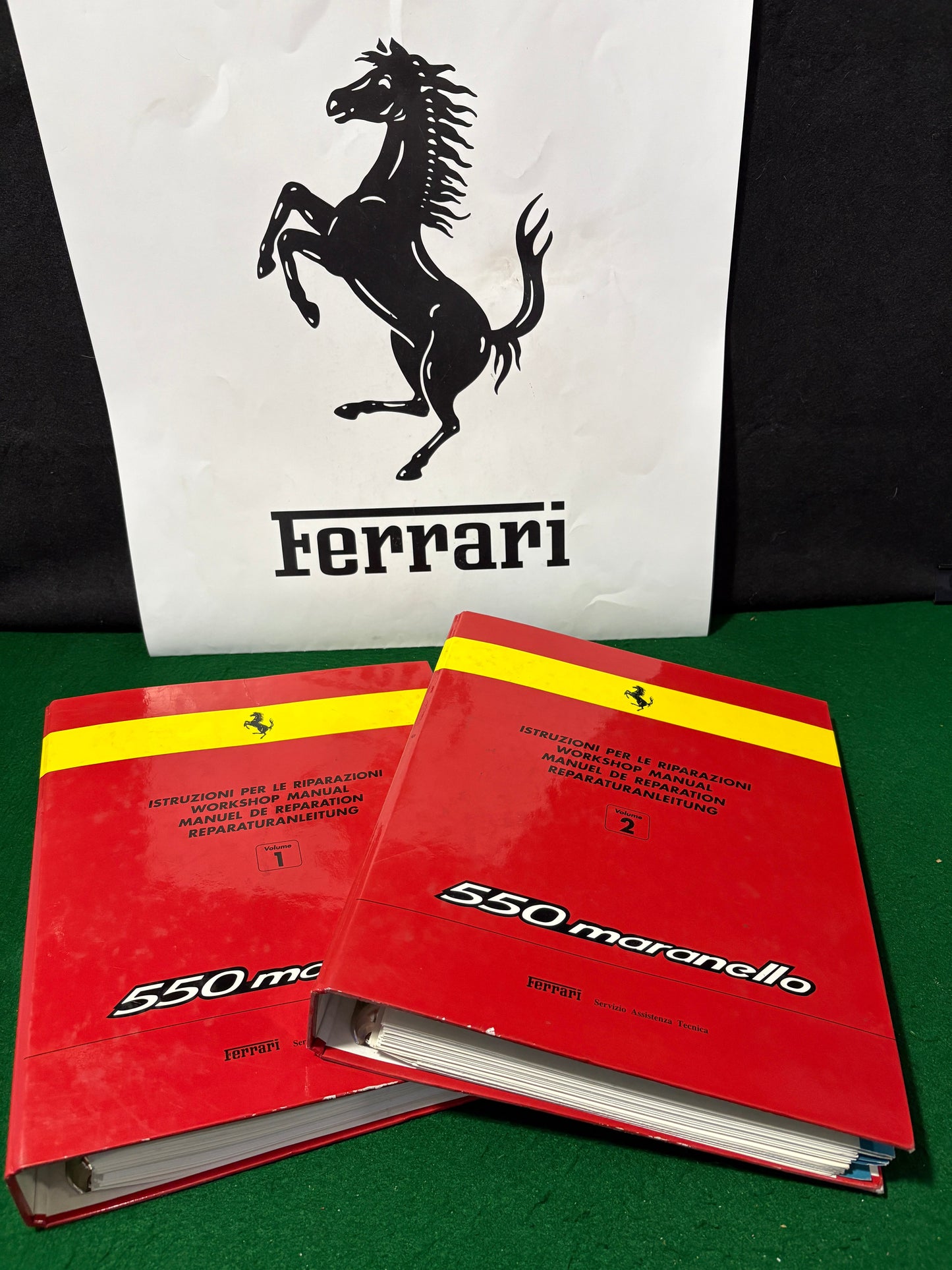 Ferrari 550 Maranello Workshop Manual - 2 Volume Set (0138/96 - 0139/96)