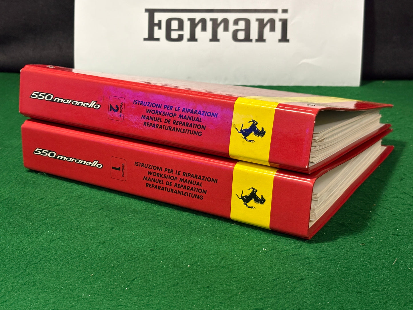 Ferrari 550 Maranello Workshop Manual - 2 Volume Set (0138/96 - 0139/96)
