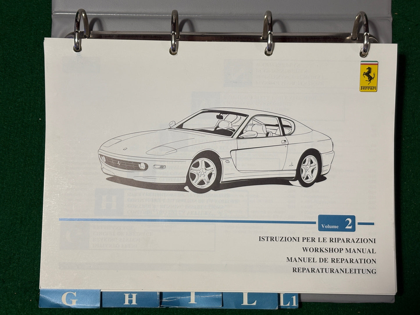 Ferrari 456M Technical Informations - Vol.2 (Temp version binder)