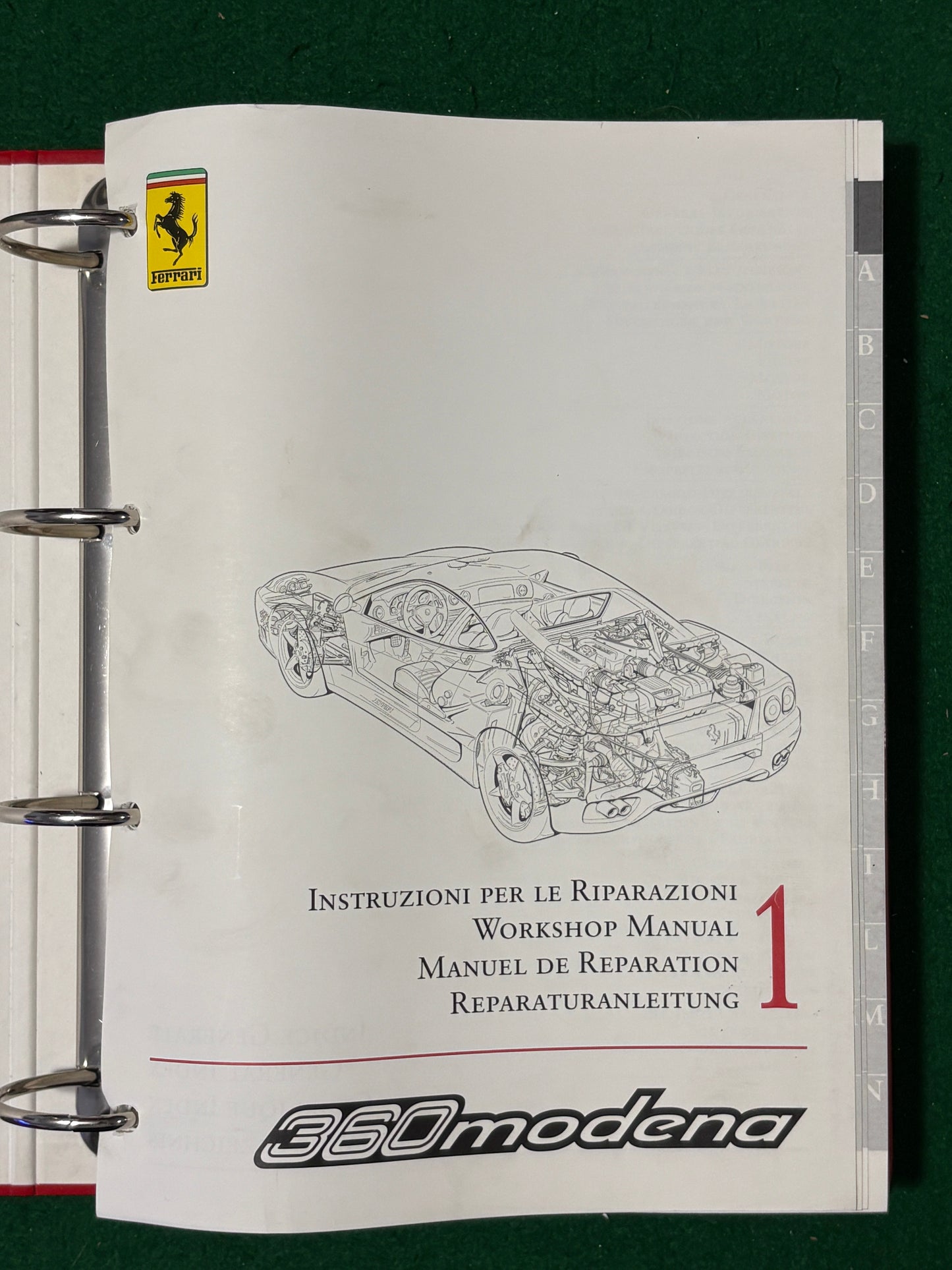 Ferrari 360 Modena Technical Informations - 2 Volume Set (1477/99 & 1478/99)