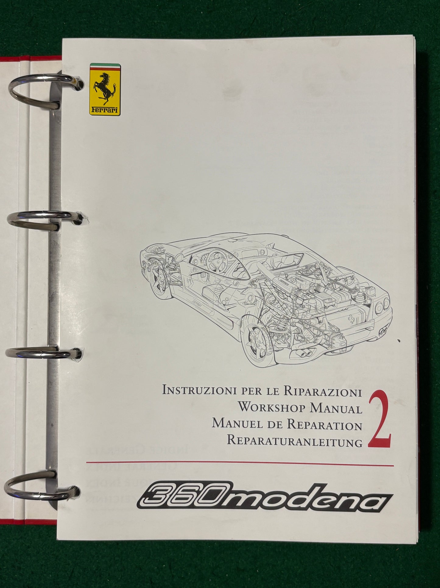 Ferrari 360 Modena Technical Informations - 2 Volume Set (1477/99 & 1478/99)