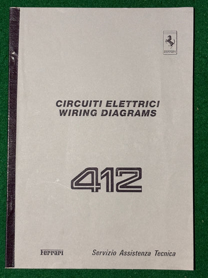 Ferrari 412 Wiring Diagrams (441/86)