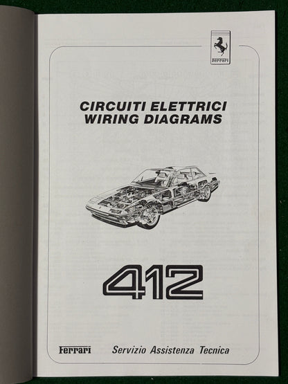Ferrari 412 Wiring Diagrams (441/86)