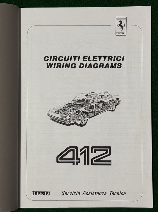 Ferrari 412 Wiring Diagrams (441/86)