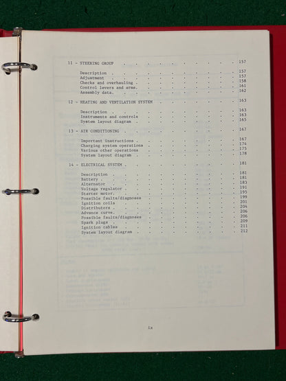 Ferrari 330 GTC & 330 GTS Assembly Data & Repair Instructions (Wallace)