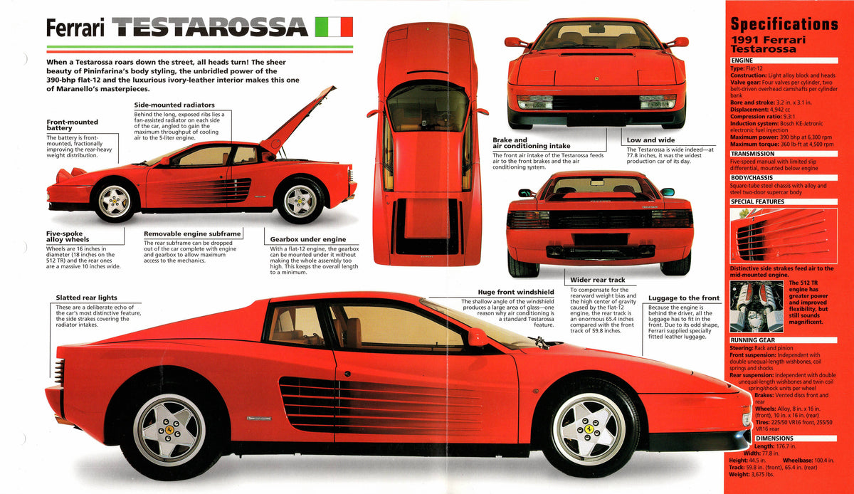 Dream Machines N. 4 - Ferrari Testarossa & 512 TR