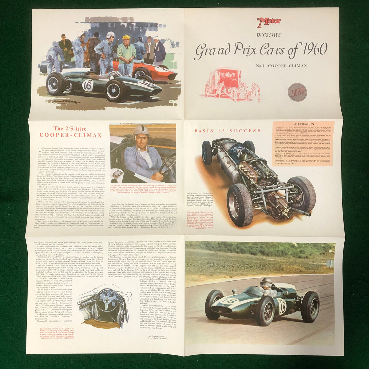 Portfolio of Grand Prix Cars of 1960
