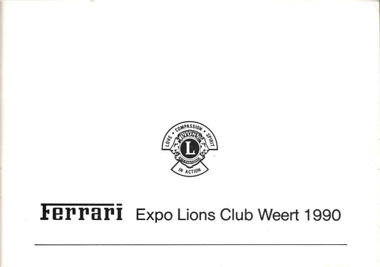 Ferrari Expo Lions Club Wert 1990