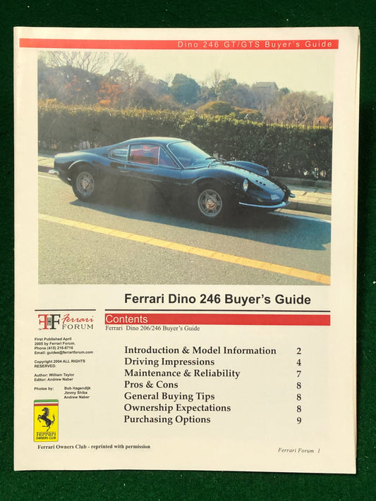 Ferrari Dino Buyer's Guide