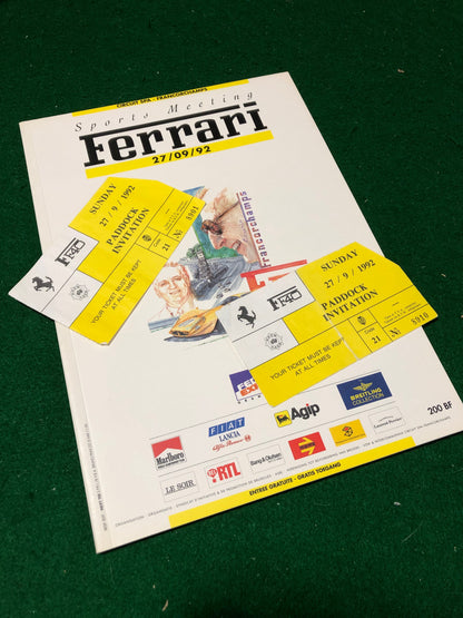 FF40 Sports Meeting Program 27/09/92