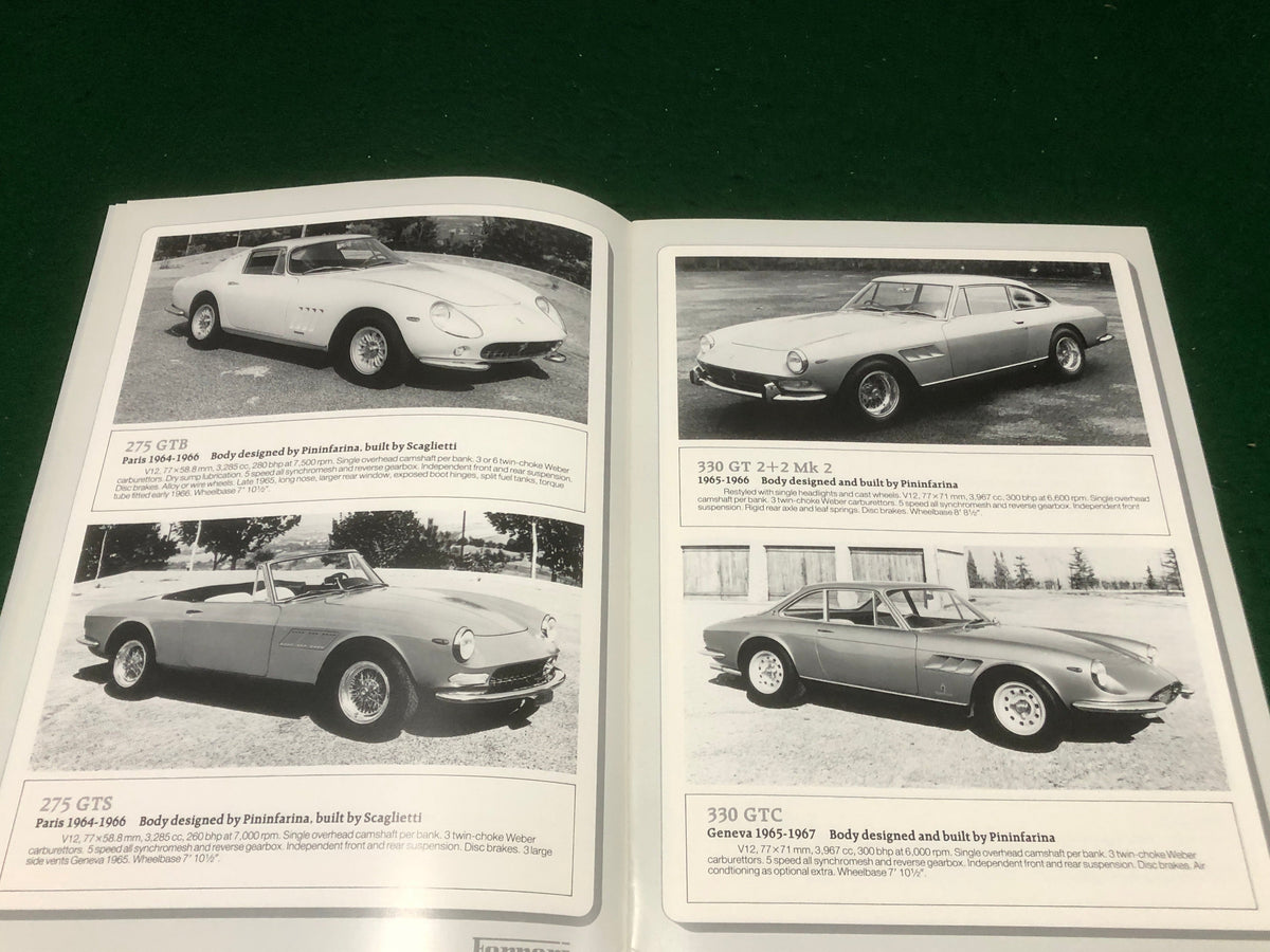 Ferrari guide to cars since 1959 to 1986