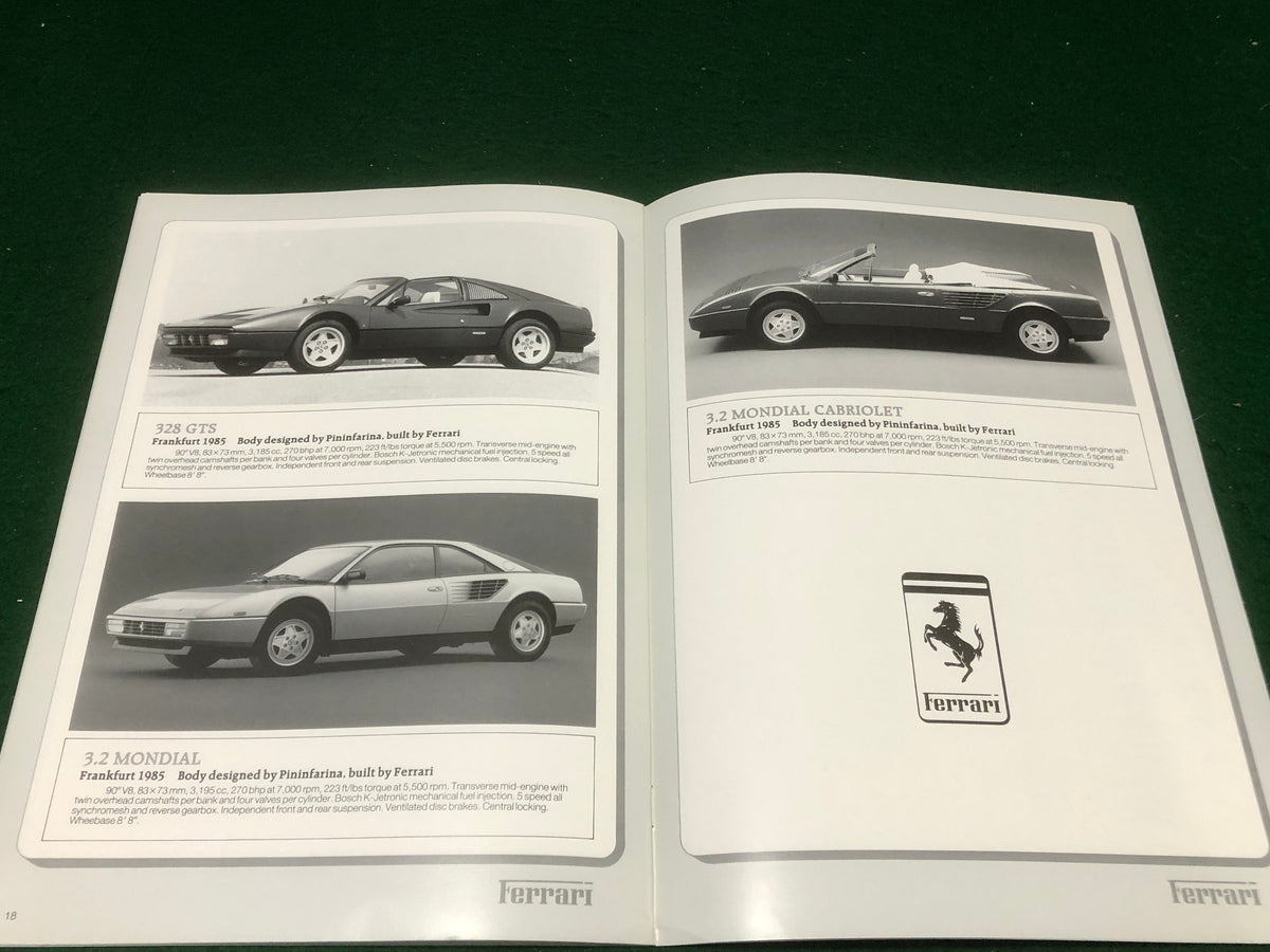 Ferrari guide to cars since 1959 to 1986