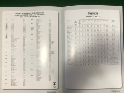 Ferrari guide to cars since 1959 to 1986