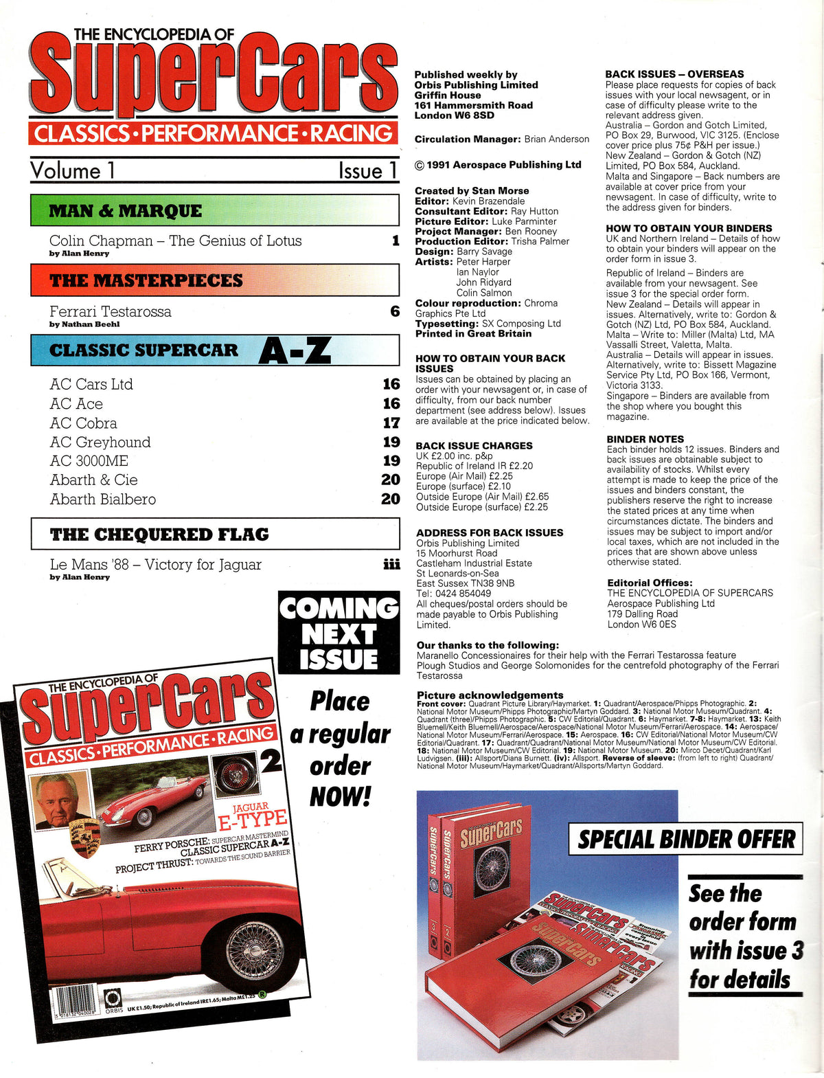 The Encyclopedia of Supercars 1991 N 1