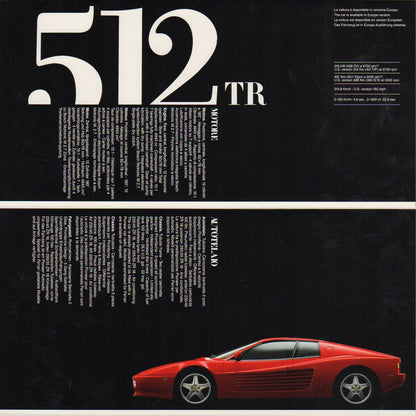 Ferrari Product Range 1992 Brochure (729/92 - 5M/05/92)